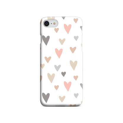 Neutral Hearts Slim Phone Case