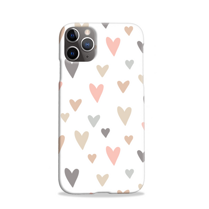Neutral Hearts Slim Phone Case