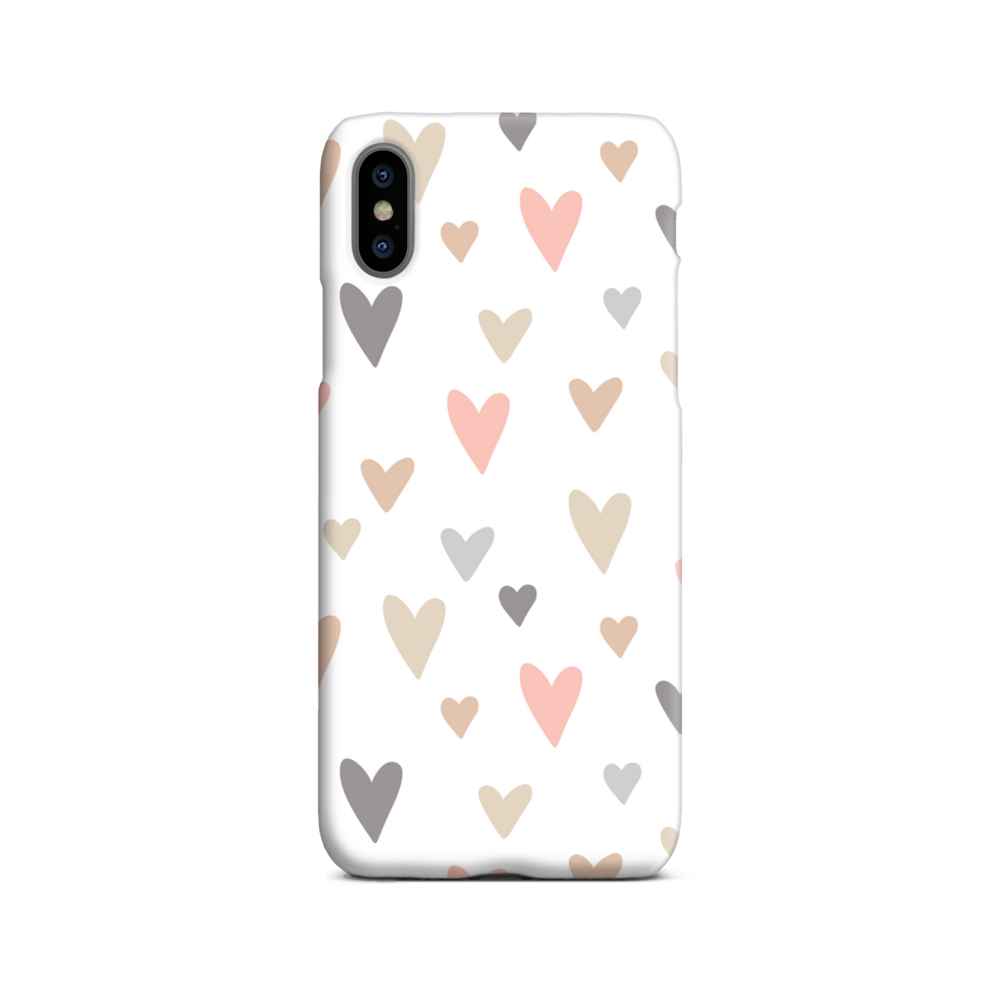 Neutral Hearts Slim Phone Case