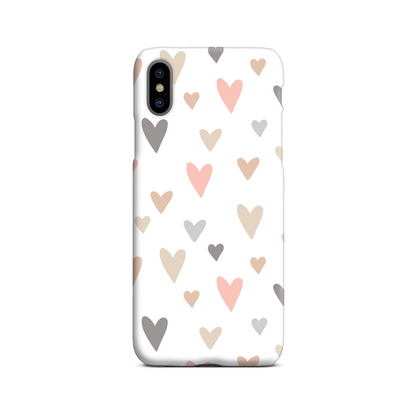 Neutral Hearts Slim Phone Case