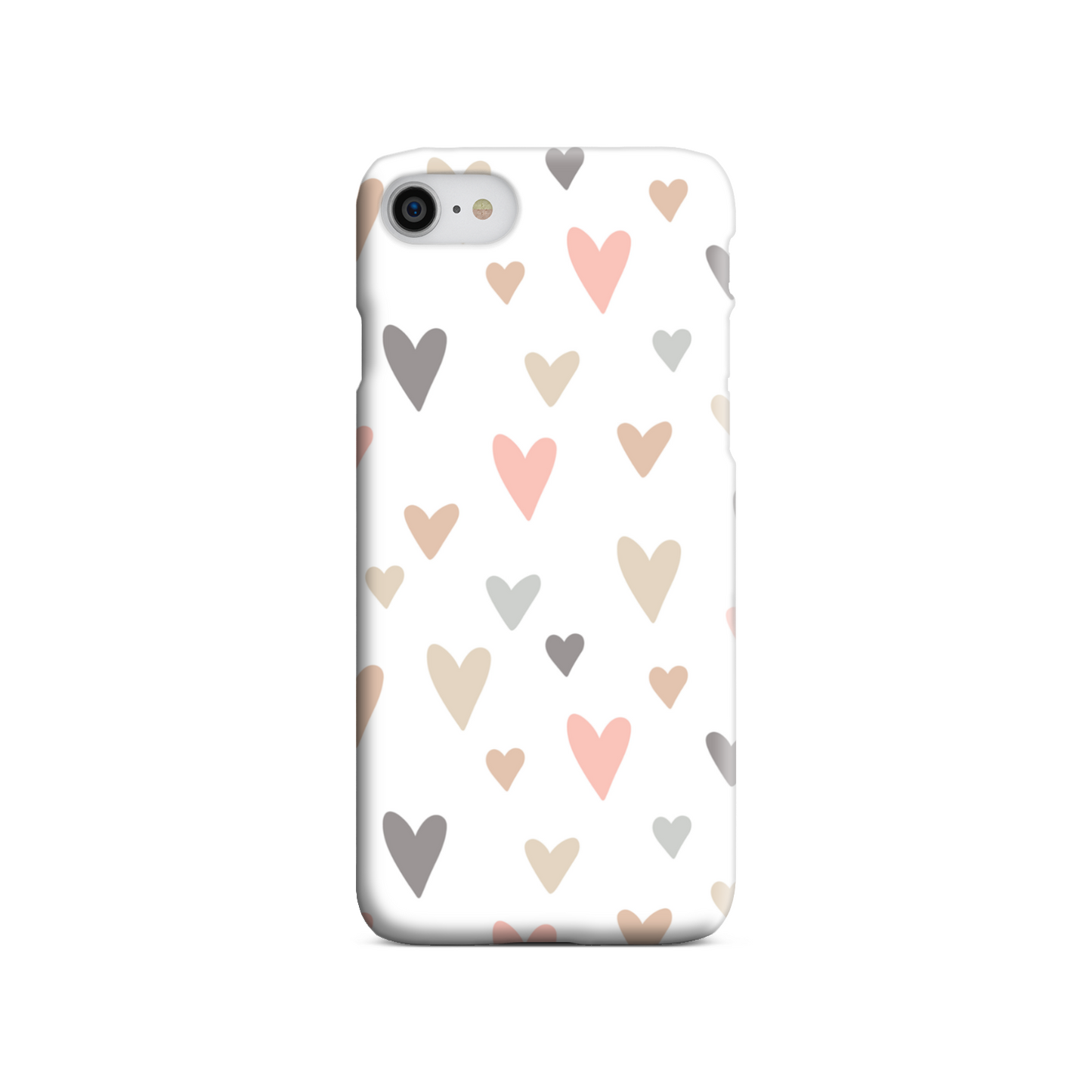 Neutral Hearts Slim Phone Case