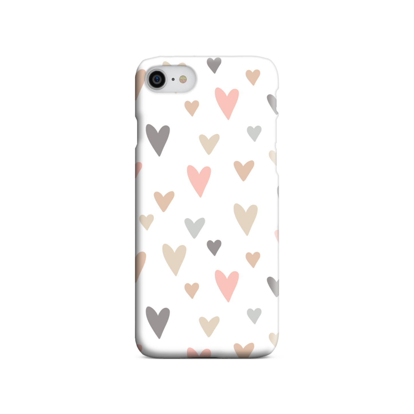 Neutral Hearts Slim Phone Case
