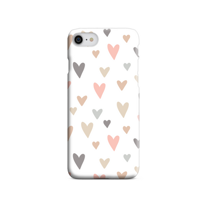 Neutral Hearts Slim Phone Case