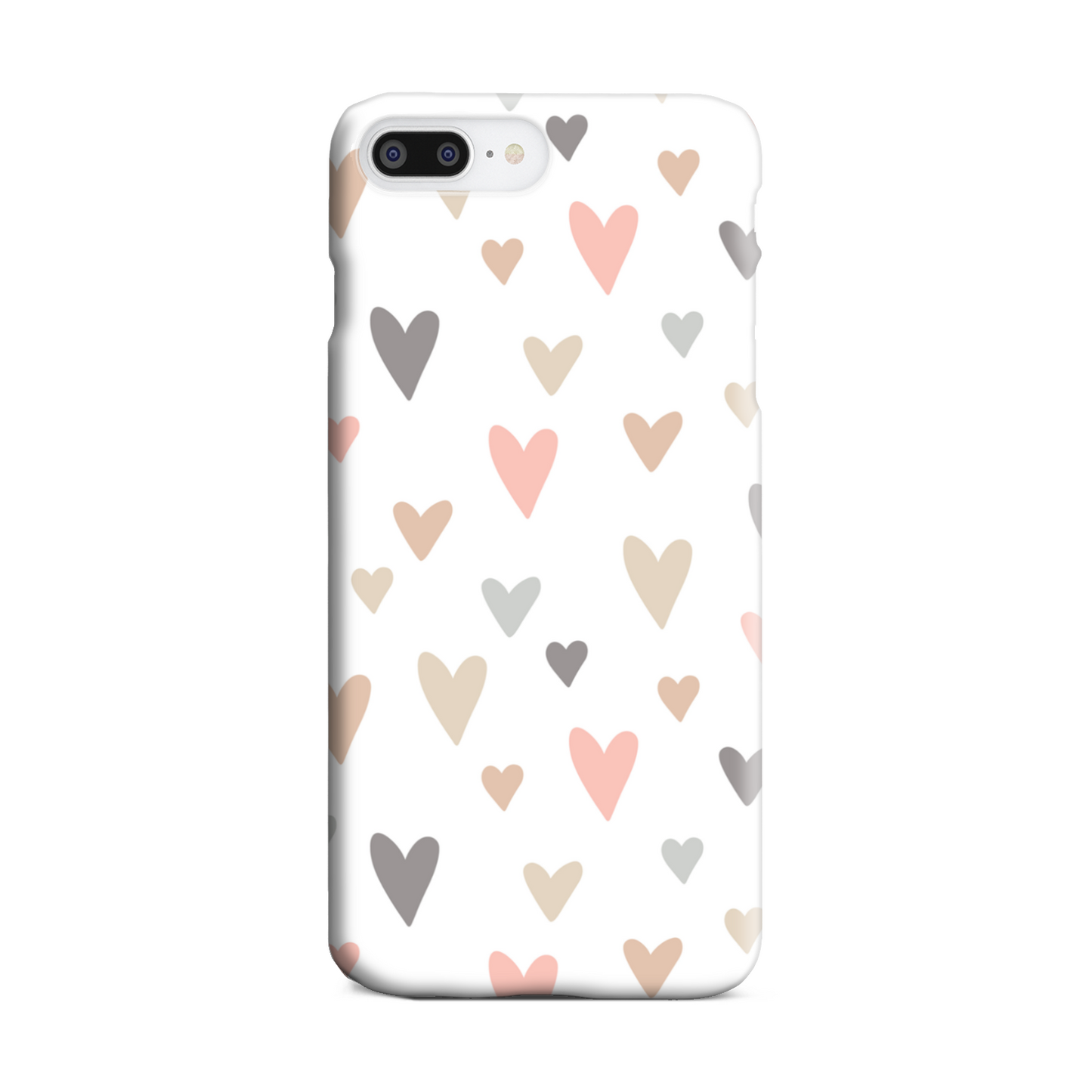 Neutral Hearts Slim Phone Case