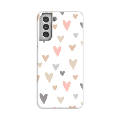 Neutral Hearts Slim Phone Case