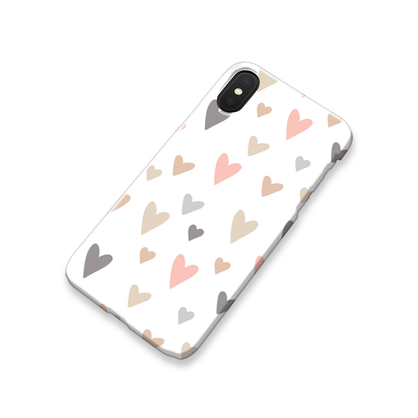 Neutral Hearts Slim Phone Case
