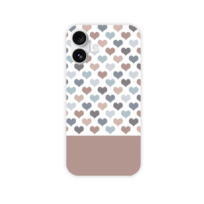 Mocca Hearts Slim Phone Case