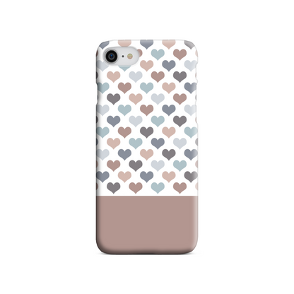 Mocca Hearts Slim Phone Case