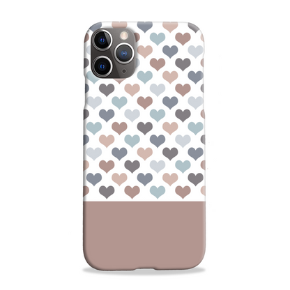 Mocca Hearts Slim Phone Case