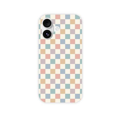 Pastel Multi Check Slim Phone Case