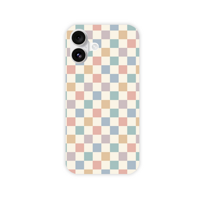 Pastel Multi Check Slim Phone Case