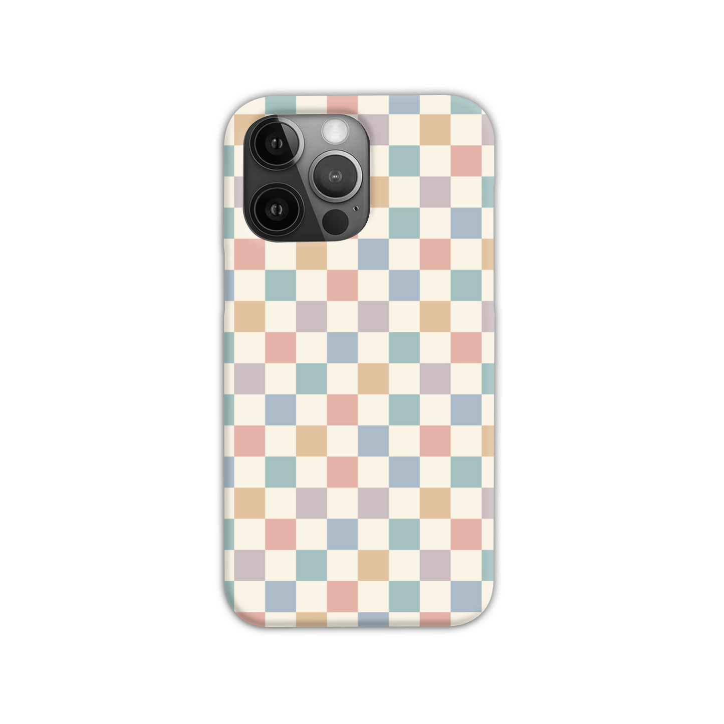 Pastel Multi Check Slim Phone Case