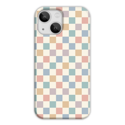 Pastel Multi Check Slim Phone Case