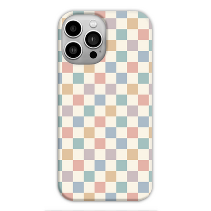 Pastel Multi Check Slim Phone Case
