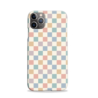 Pastel Multi Check Slim Phone Case