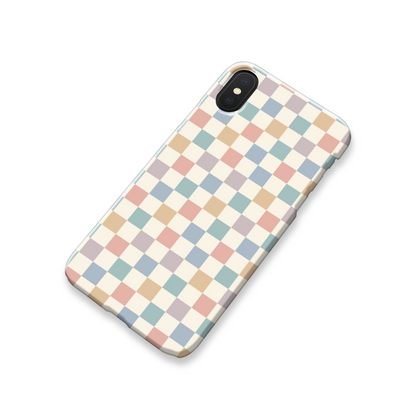 Pastel Multi Check Slim Phone Case