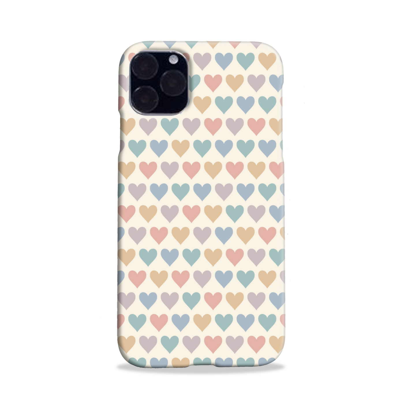 Pastel Multi Hearts Slim Phone Case