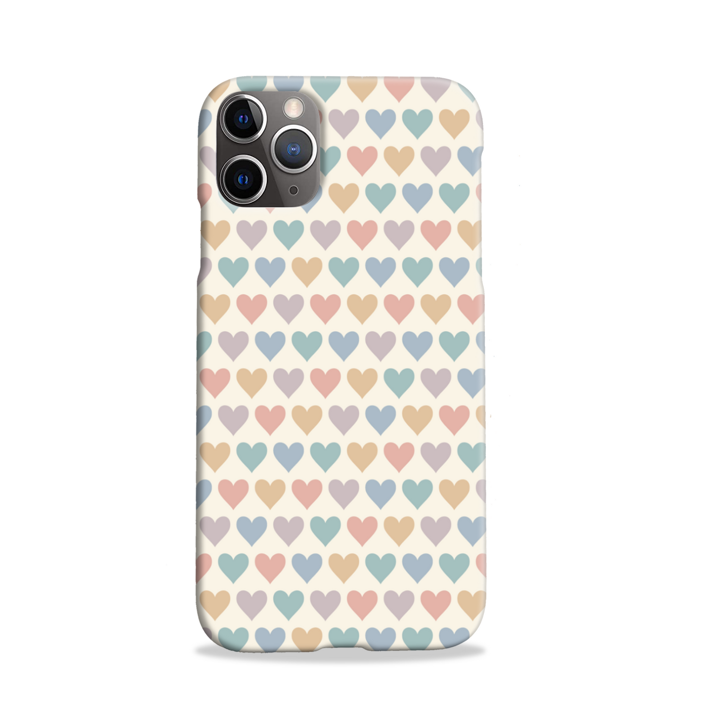 Pastel Multi Hearts Slim Phone Case