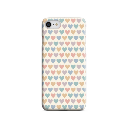 Pastel Multi Hearts Slim Phone Case