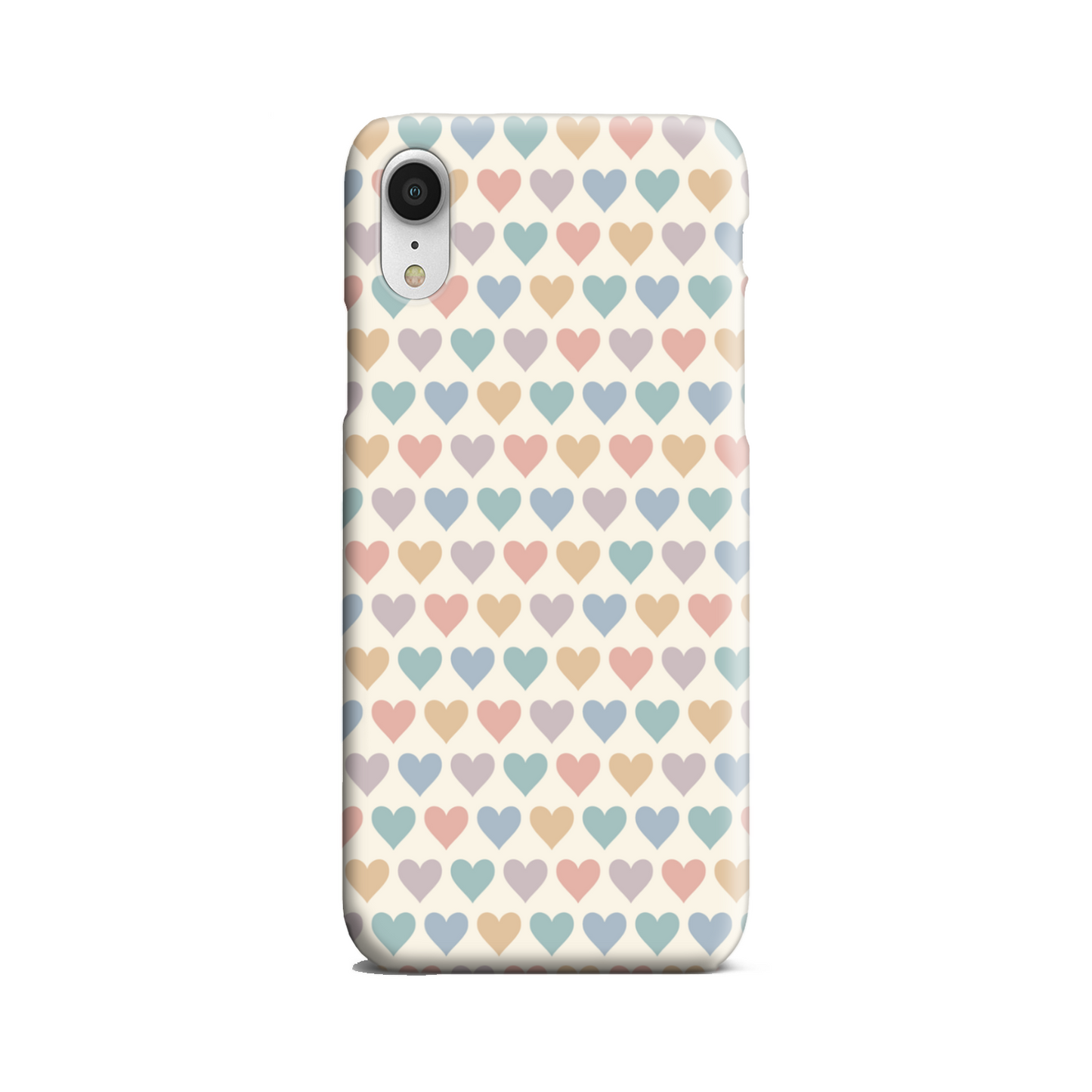 Pastel Multi Hearts Slim Phone Case