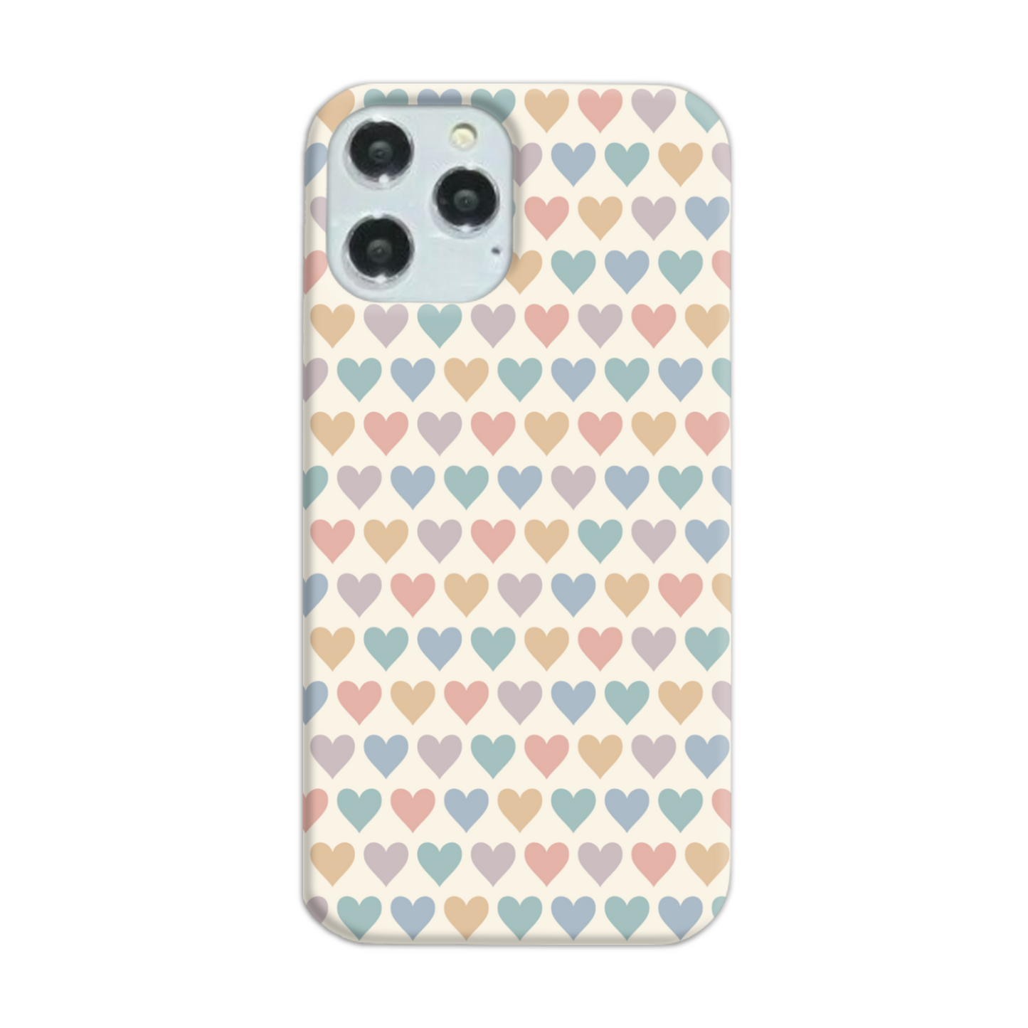 Pastel Multi Hearts Slim Phone Case