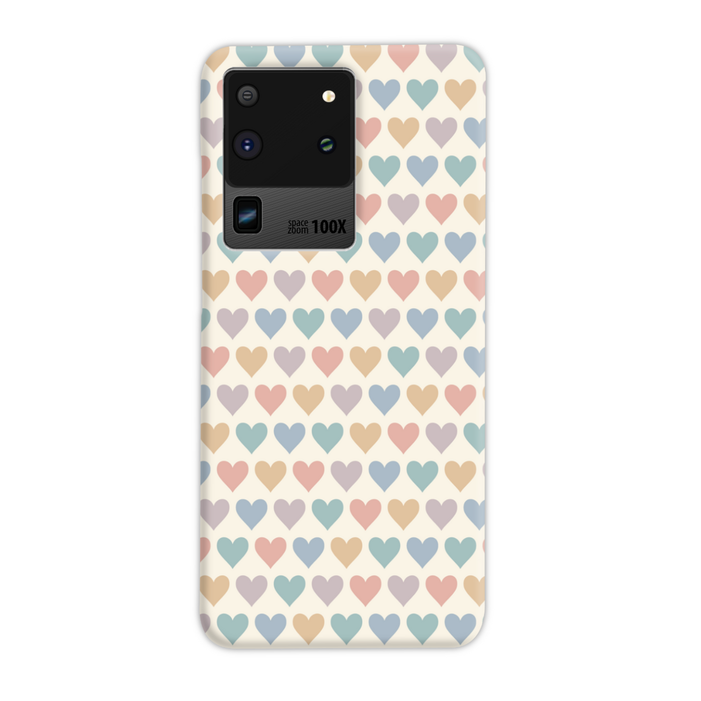 Pastel Multi Hearts Slim Phone Case