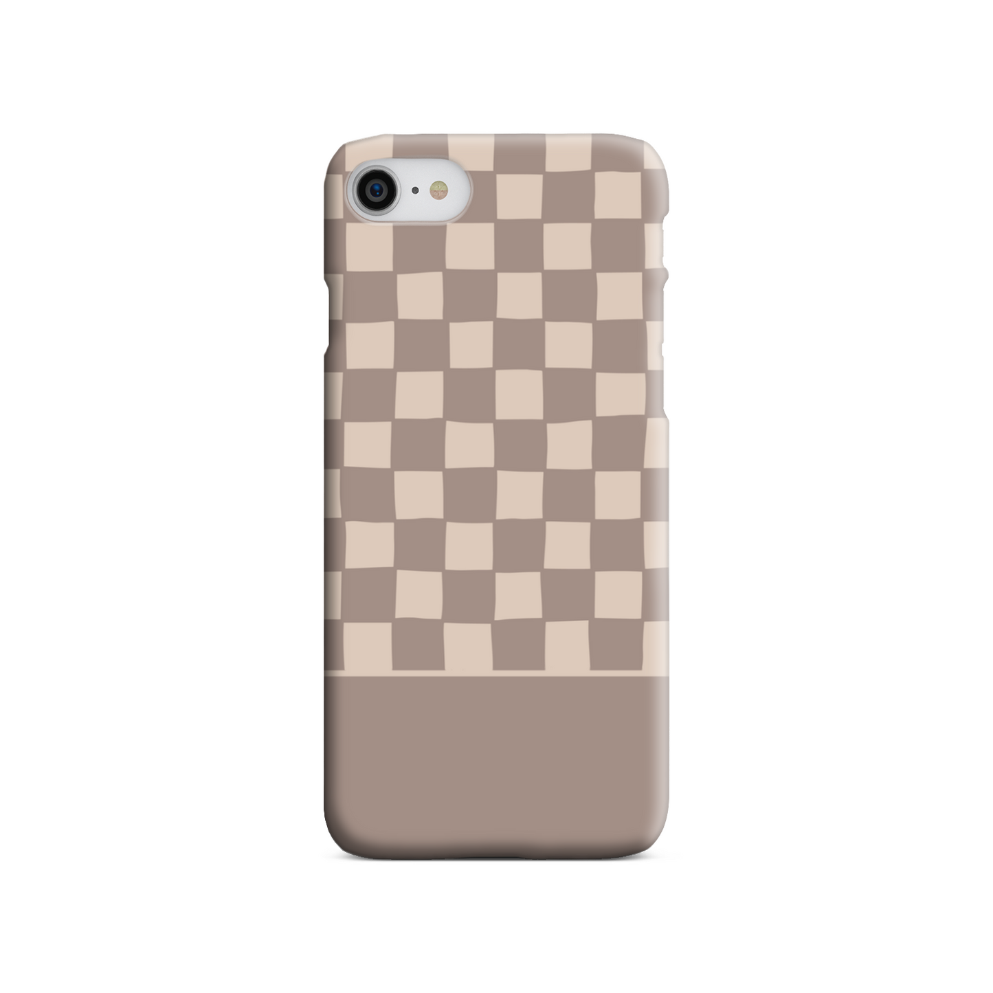 Mocca Wobbly Check Slim Phone Case