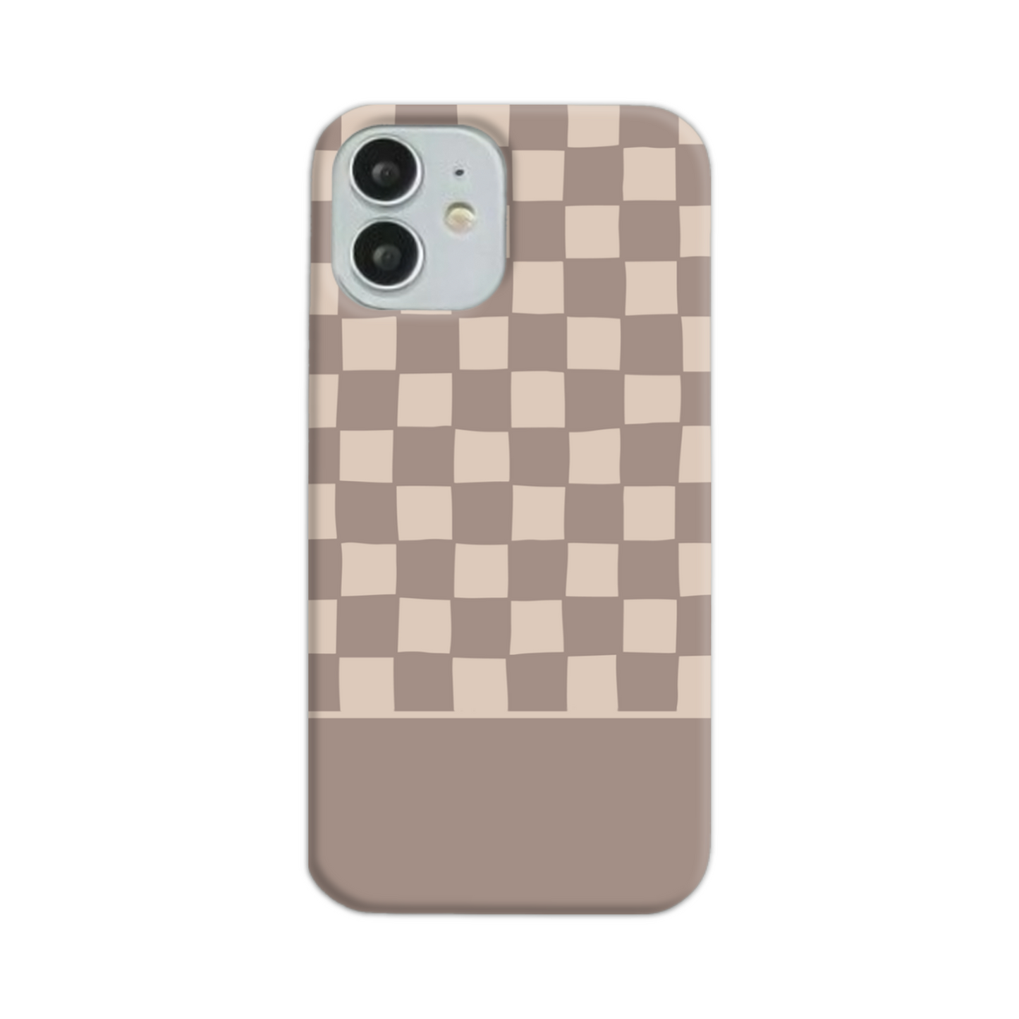 Mocca Wobbly Check Slim Phone Case