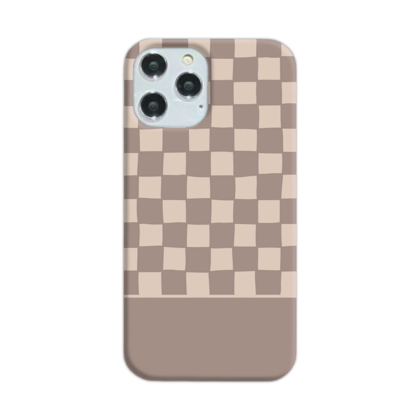 Mocca Wobbly Check Slim Phone Case