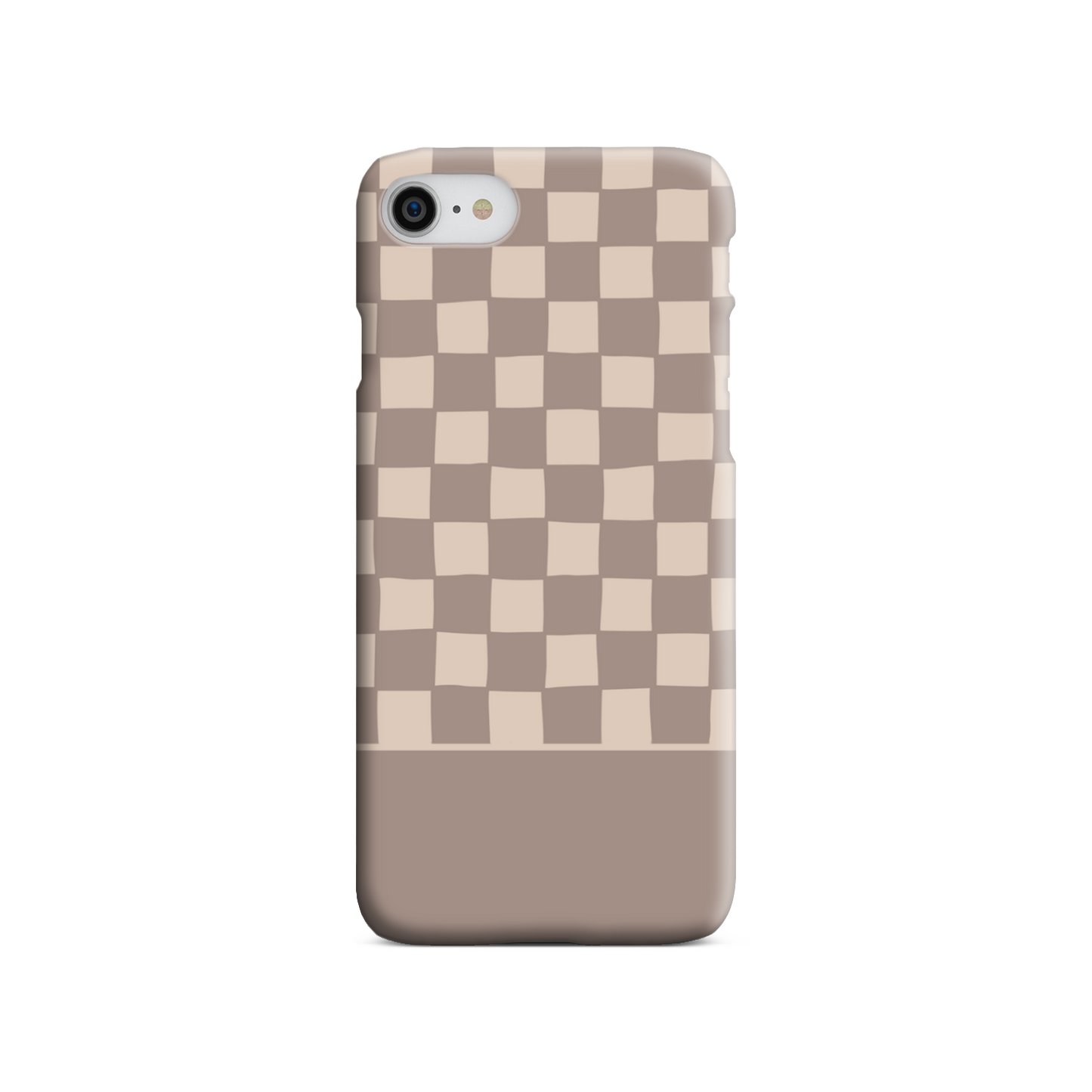 Mocca Wobbly Check Slim Phone Case