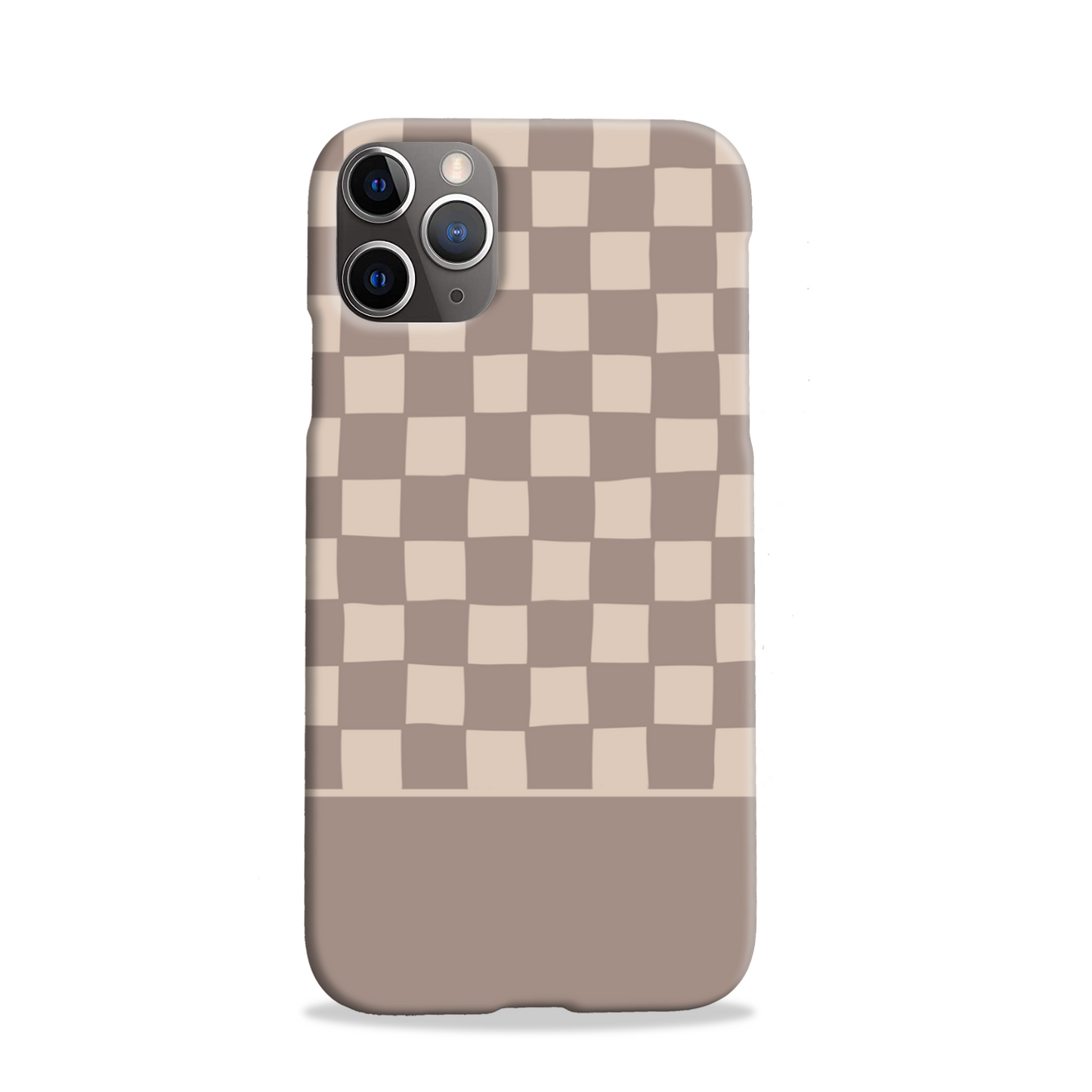Mocca Wobbly Check Slim Phone Case