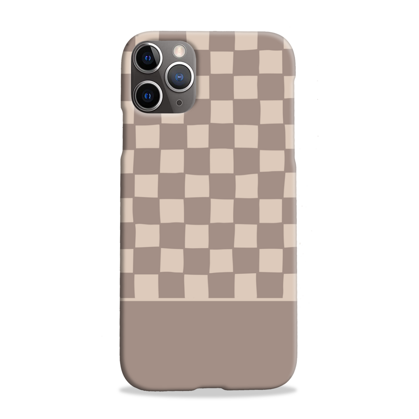 Mocca Wobbly Check Slim Phone Case