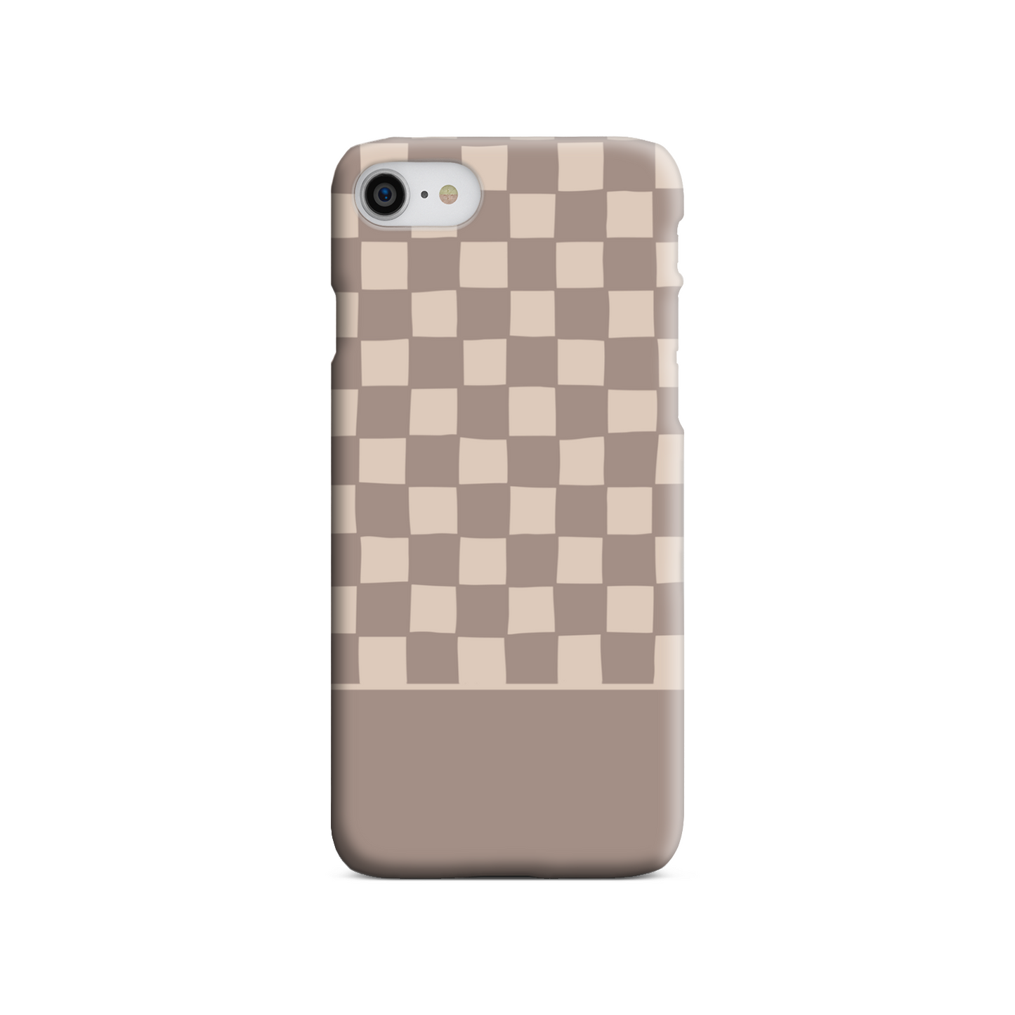 Mocca Wobbly Check Slim Phone Case