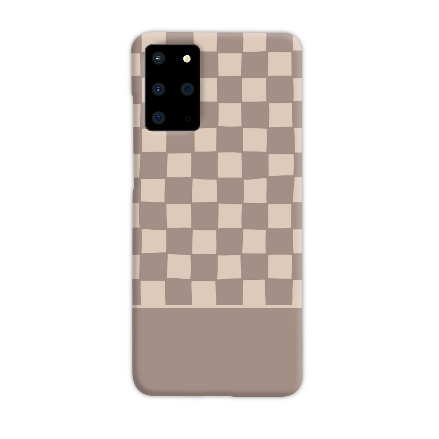 Mocca Wobbly Check Slim Phone Case