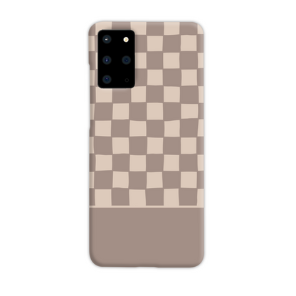 Mocca Wobbly Check Slim Phone Case