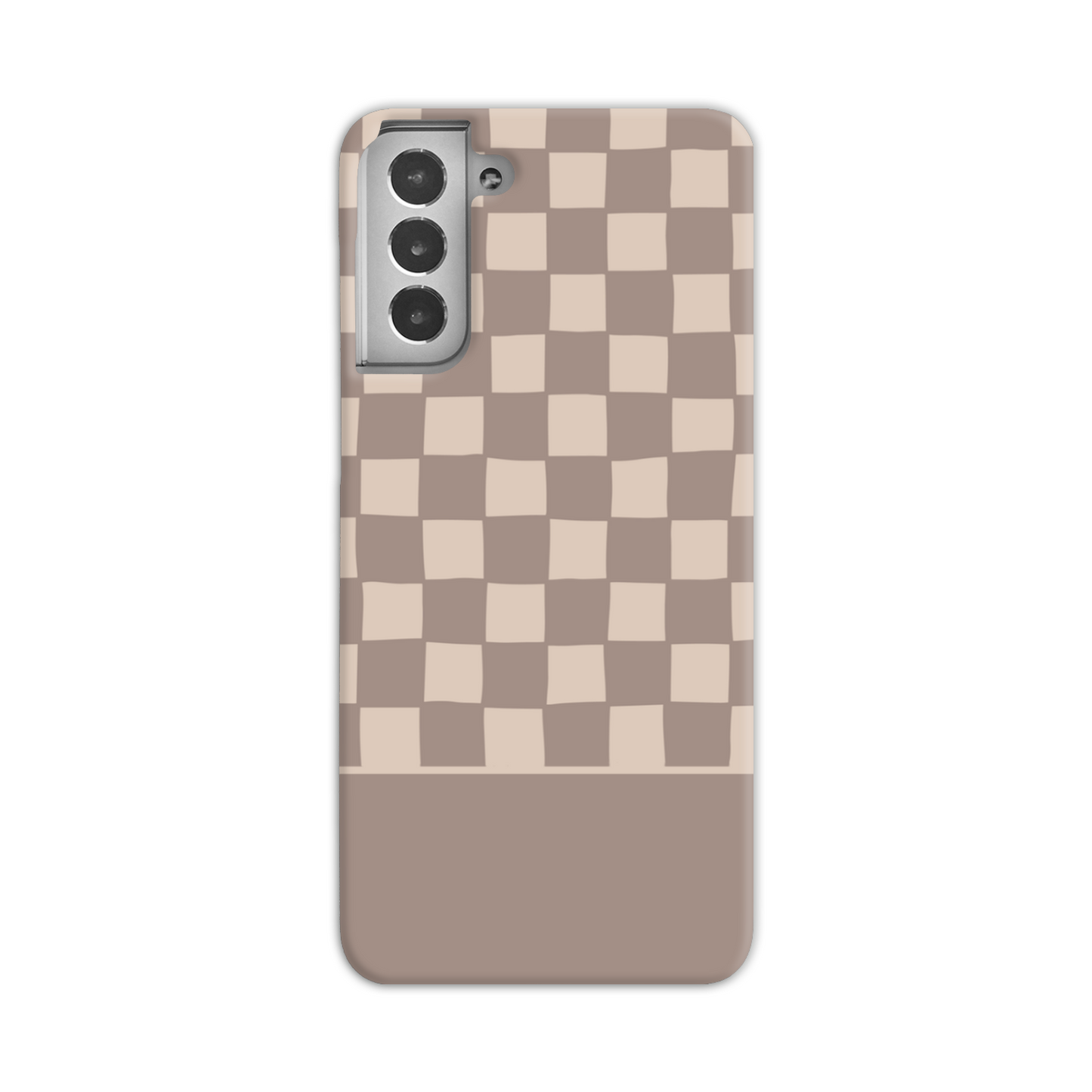Mocca Wobbly Check Slim Phone Case