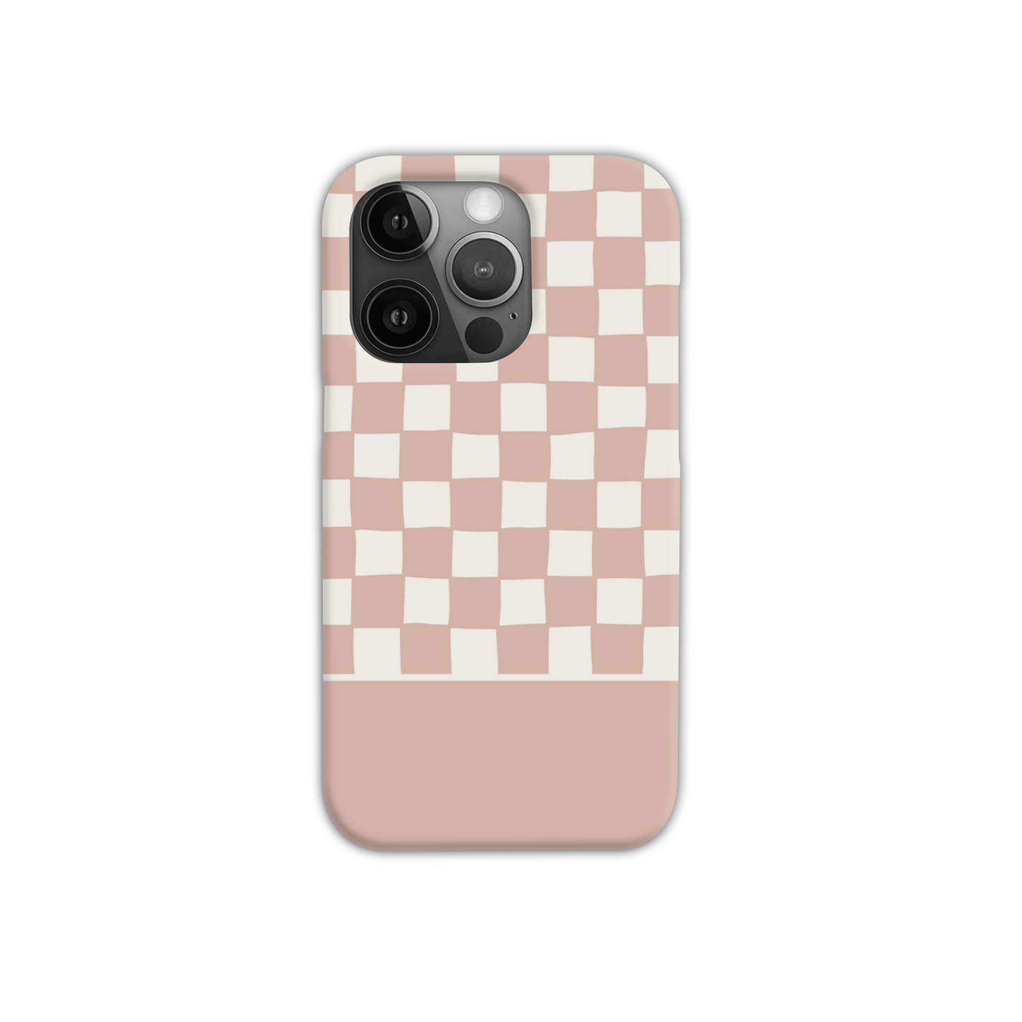 Pink Wobbly Check Slim Phone Case