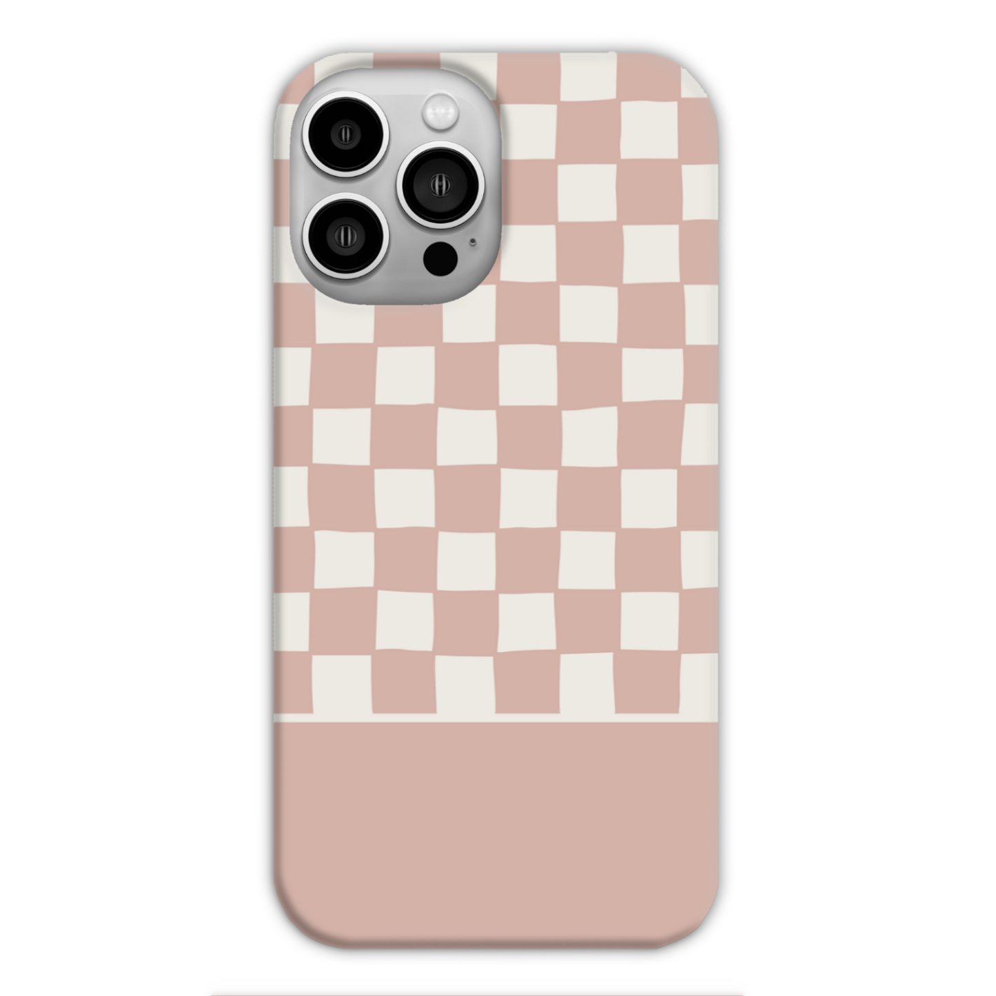 Pink Wobbly Check Slim Phone Case