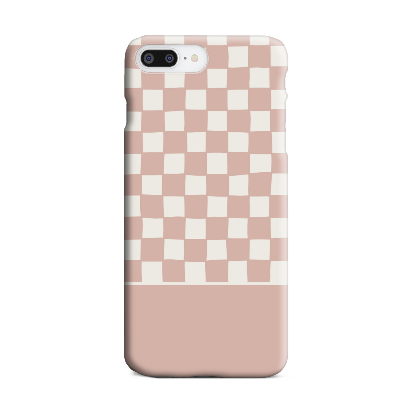 Pink Wobbly Check Slim Phone Case