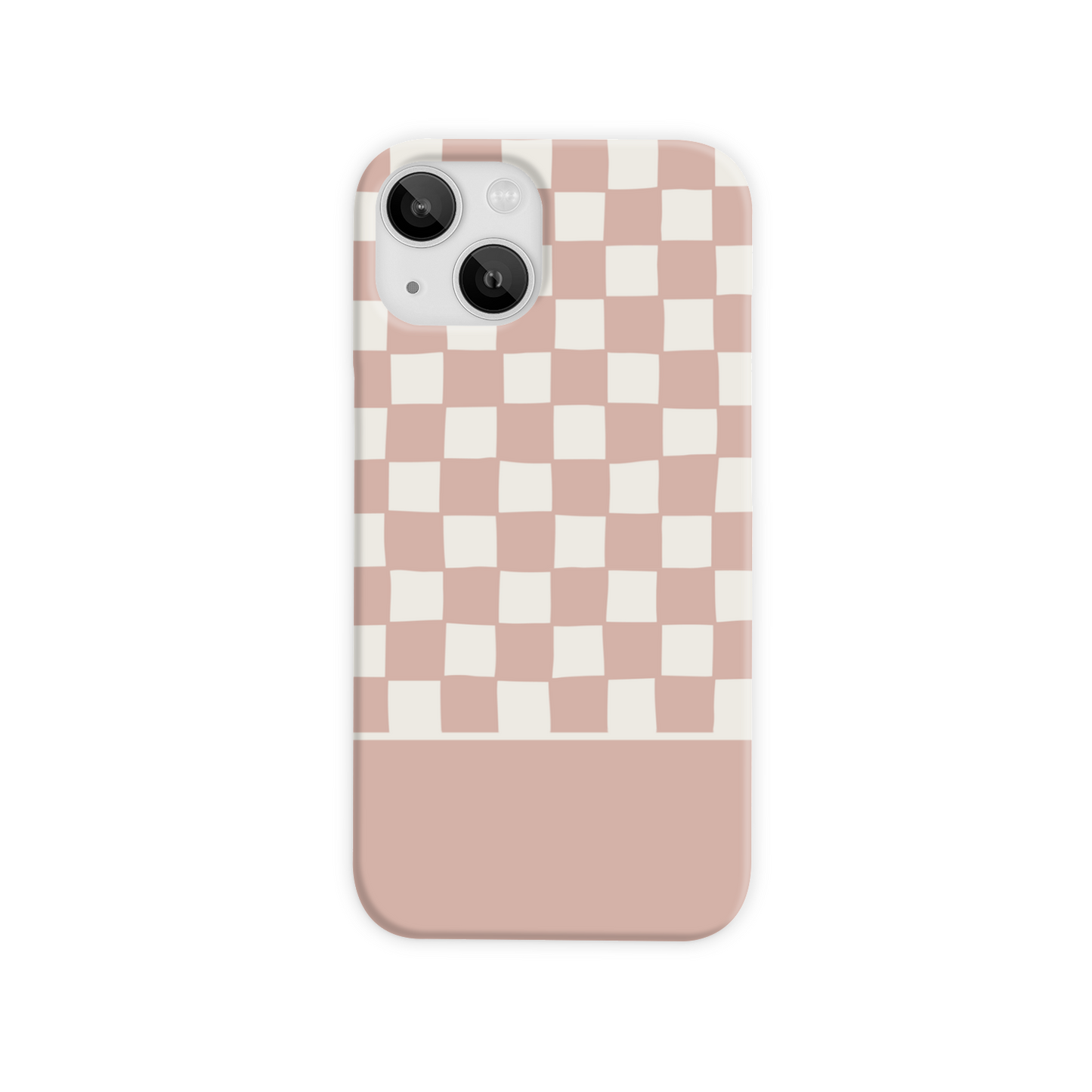 Pink Wobbly Check Slim Phone Case