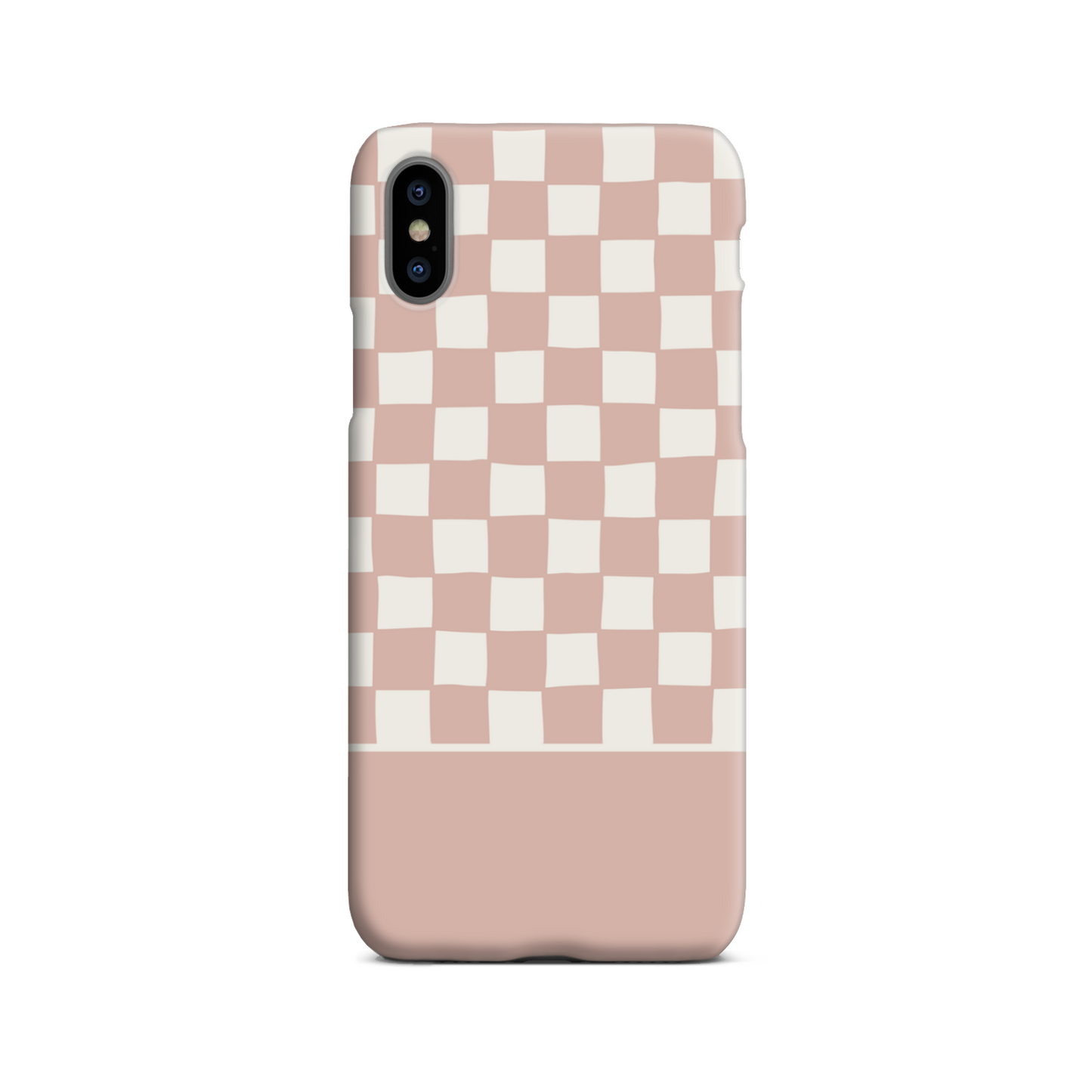 Pink Wobbly Check Slim Phone Case