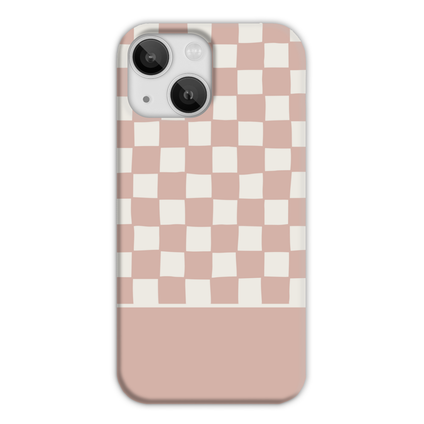 Pink Wobbly Check Slim Phone Case