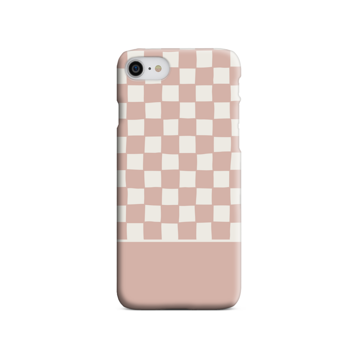 Pink Wobbly Check Slim Phone Case