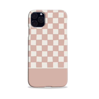 Pink Wobbly Check Slim Phone Case