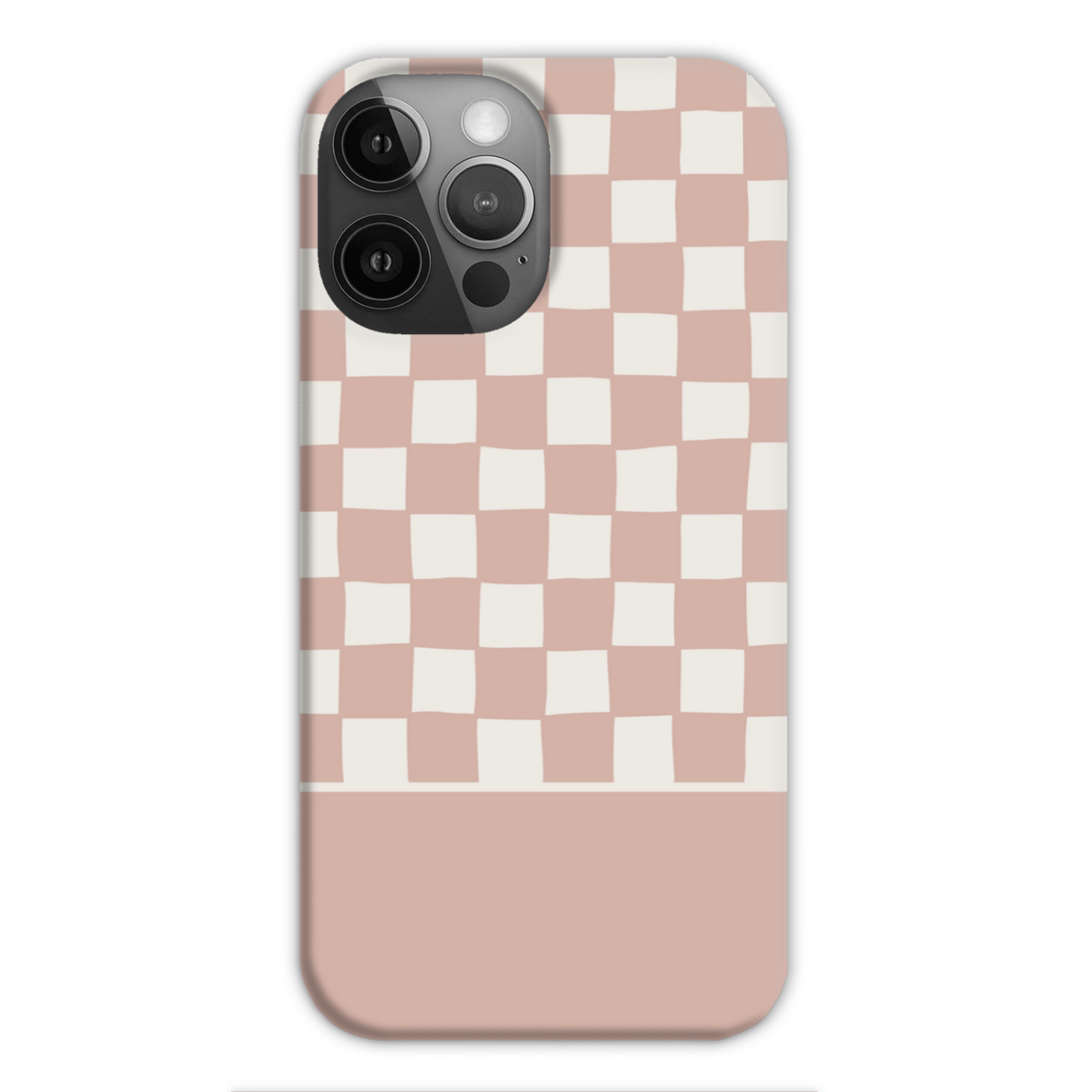 Pink Wobbly Check Slim Phone Case