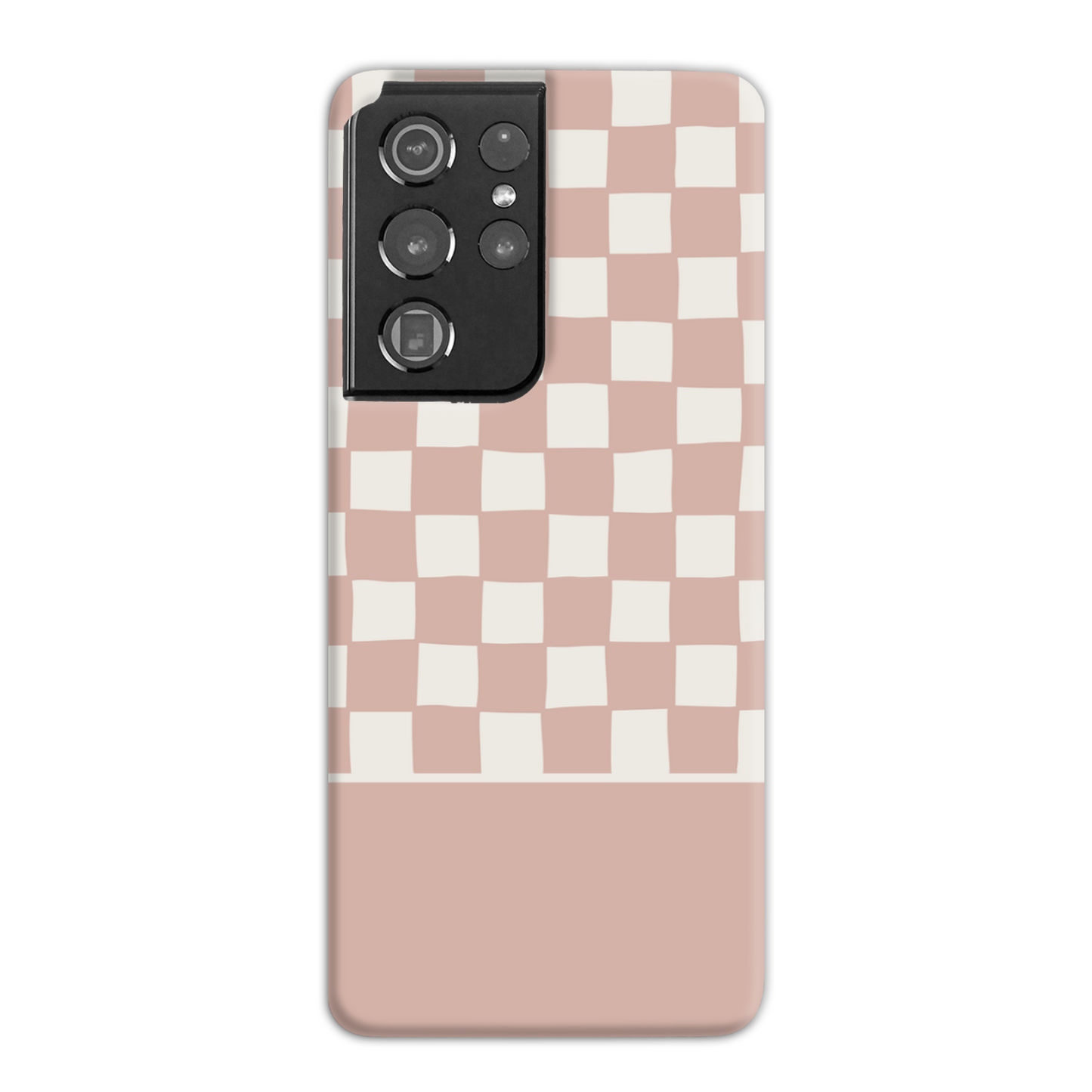 Pink Wobbly Check Slim Phone Case