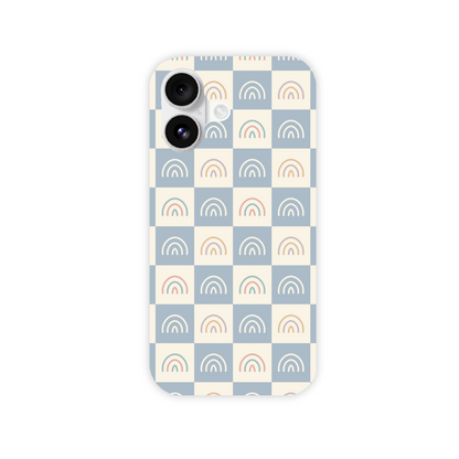 Rainbow Check Slim Phone Case