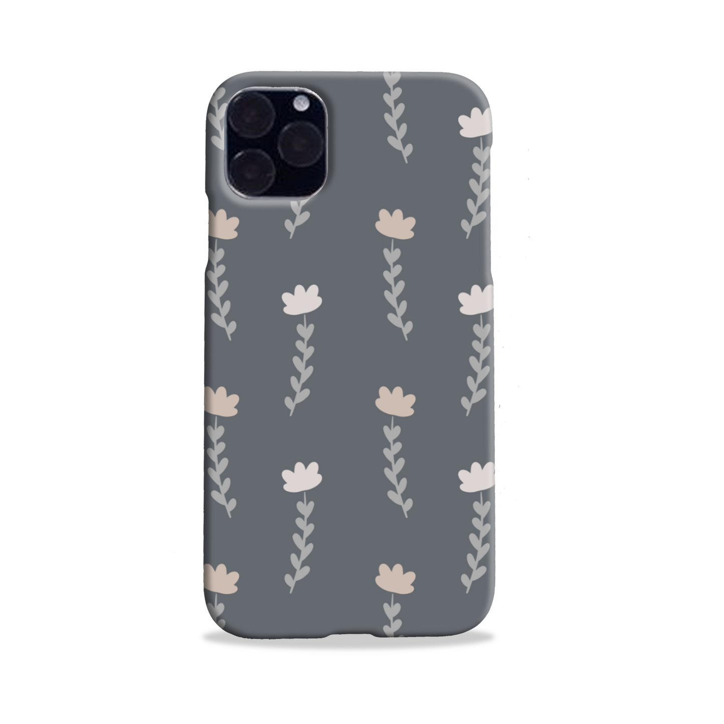 Grey Floral Slim Phone Case