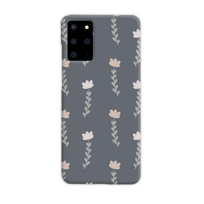 Grey Floral Slim Phone Case