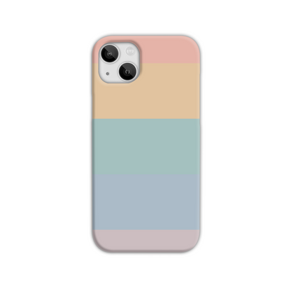 Pastel Rainbow Stripe Slim Phone Case